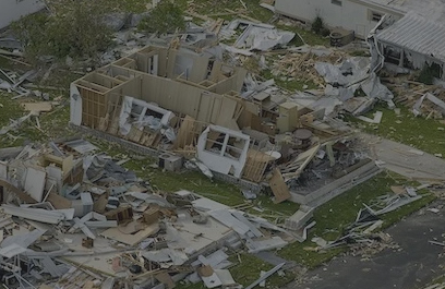 destroyed after hurricane home